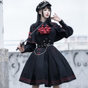 Executive Officer Lolita Top + Skirt Set by YingLuoFu (SF85)